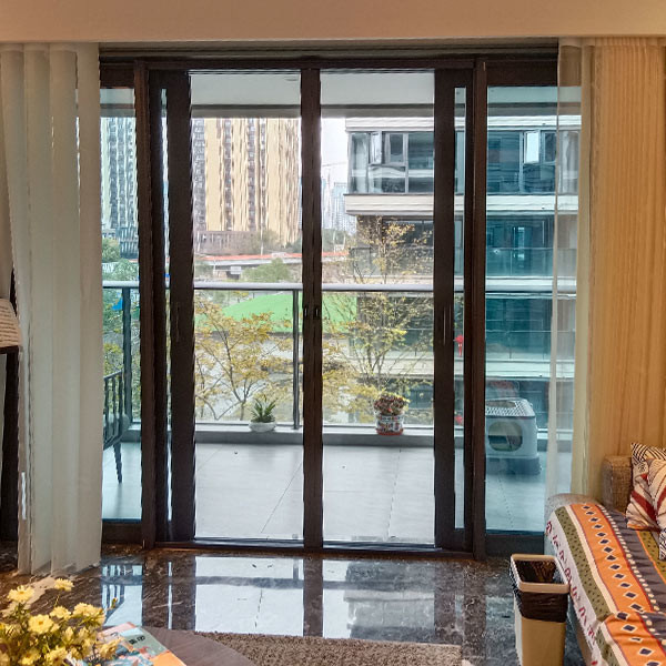 Retractable Screen Door  Roller Screen Door Aluminum Frame Mosquito Mesh Folding Screen Door