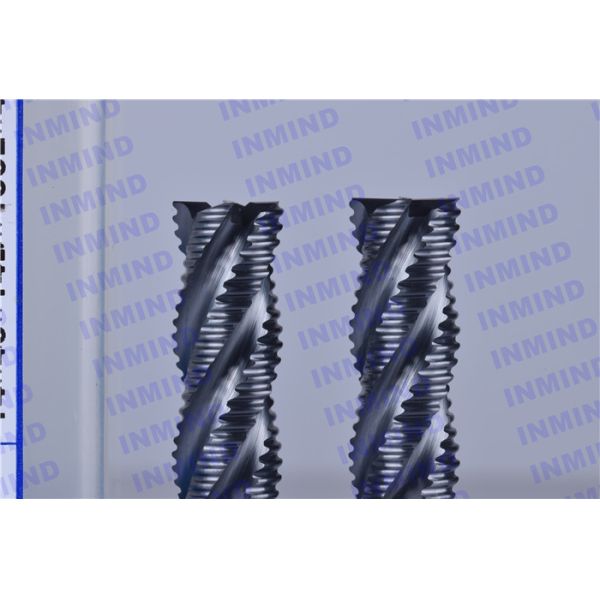 4 Flute Long Shank Roughing End Mills with AlTiN Coating 30 Degree helix angle
