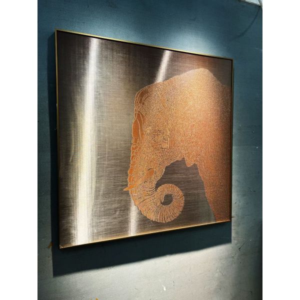 Custom Copper Mesh Art for Metallic Wallpaper / Metallic Painting