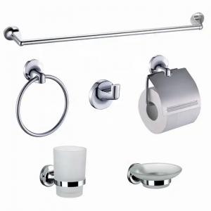 Cheap Modern Sanitary Ware Set Zinc Alloy Chrome Bathroom Accessory for sale