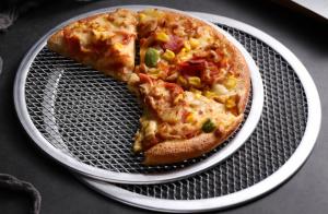 Cheap High Strength Round Aluminum Pizza Screen Mesh Baking Tray Mesh 6 Inch 22 Inch for sale