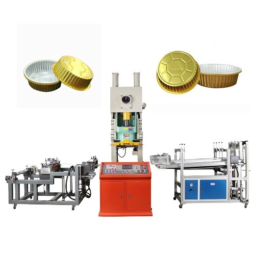 Automatic Grade Automatic Aluminum Foil Container Punching Machine for Food Packaging