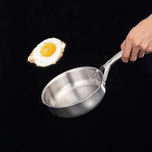China Good Quality Cookware 16 CM Mini Pans Eggs Cooking Fry Pans 18/8 Stainless Steel Frying Pan With Stainless Steel Handle on sale