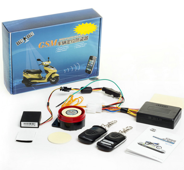 RFV10 Remote-Control Motorcycle Security AGPS LBS Tracker W/ web tracking & Alarm by SMS