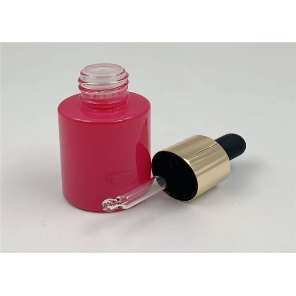 Cylinder Customized Color Mini Glass Dropper Bottles , Empty Essential Oil Bottle