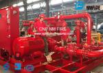4000GPM Skid Mounted Fire Pump Ductile Cast Iron Casing With 338KW Motor Driver
