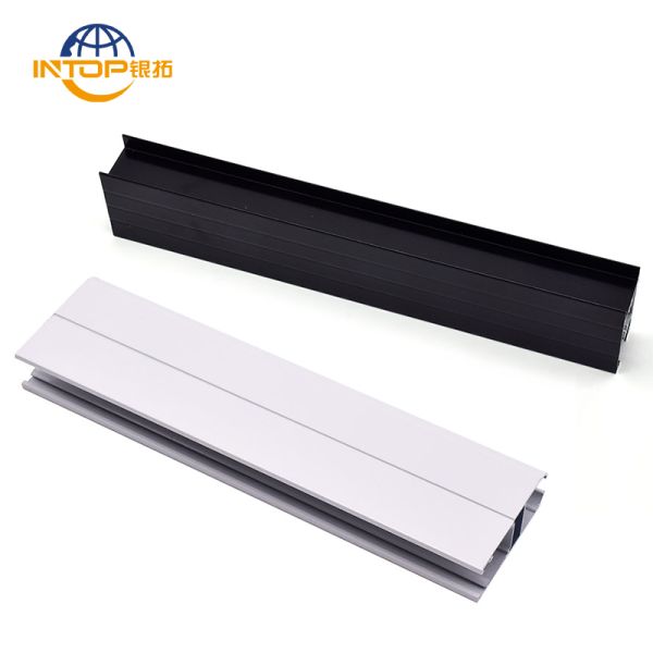Customized Aluminium Window Profiles Anodizing Black For Wardrobe
