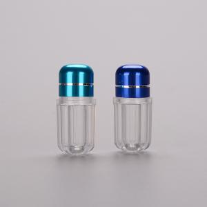 Cheap Capsule Shape 2g PS Small Plastic Pill Containers for sale