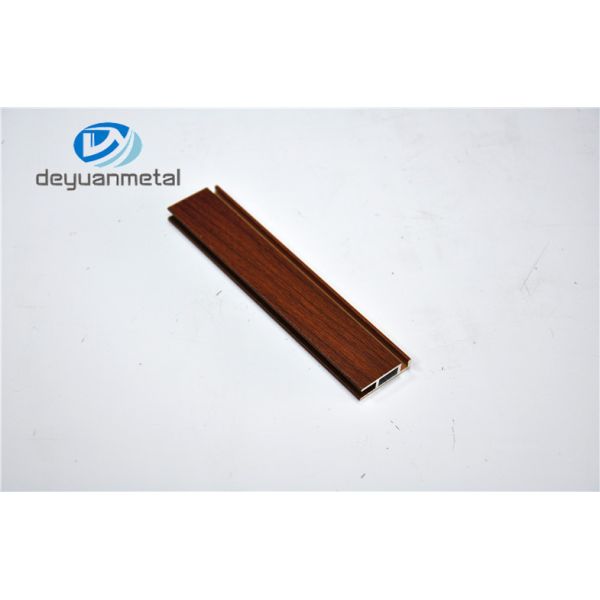 Office Sliding Door Wood Grain Aluminum Profiles Alkali Resistance