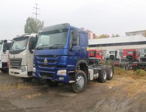 Cheap Blue HOWO Tractor Head Truck / 6x4 Tractor Units 6900*2550*3400mm ZZ4257V3241W for sale