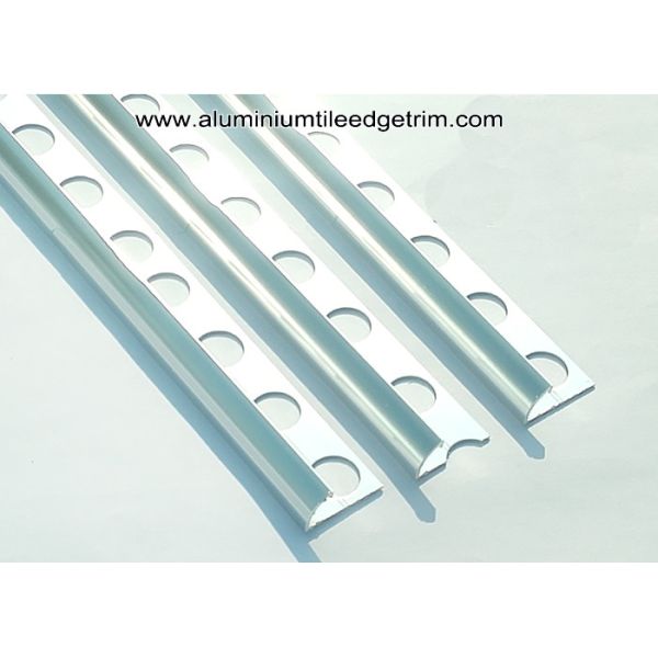 Elegant Metal Chrome Tile Outside Corner Trim For Ceramic Tile Protection