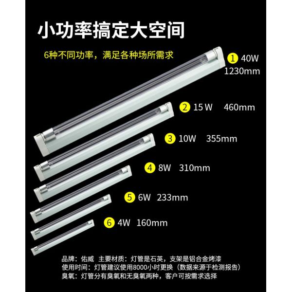 G10T5L 10w bracket uvc germicidal lamp for small space disinfection