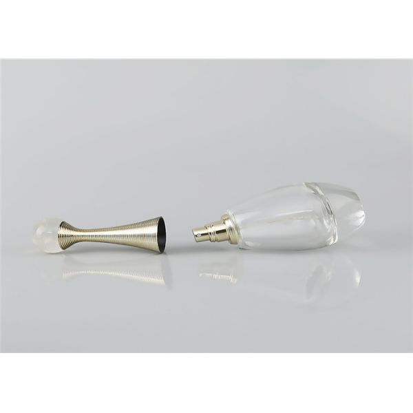 Customize Luxury Clear Glass Pump 100ml Perfume Bottle For Perfume Packaging
