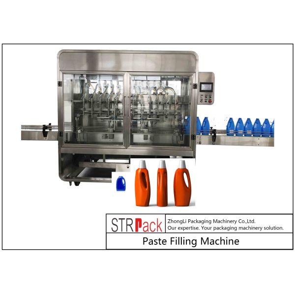 0.5-5L Drip Proof Laundry Liquid Detergent Filling Machine 12 Nozzles 3000 B/H