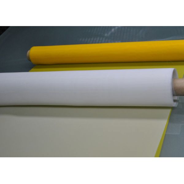 110T 40 Micron White Polyester Screen Printing Mesh 144 Inch