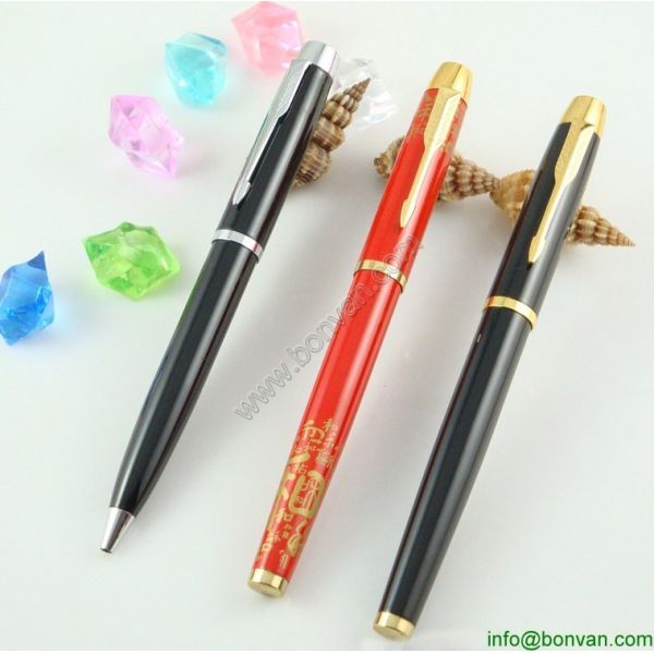 gift advertising printed metal roller ballpen set