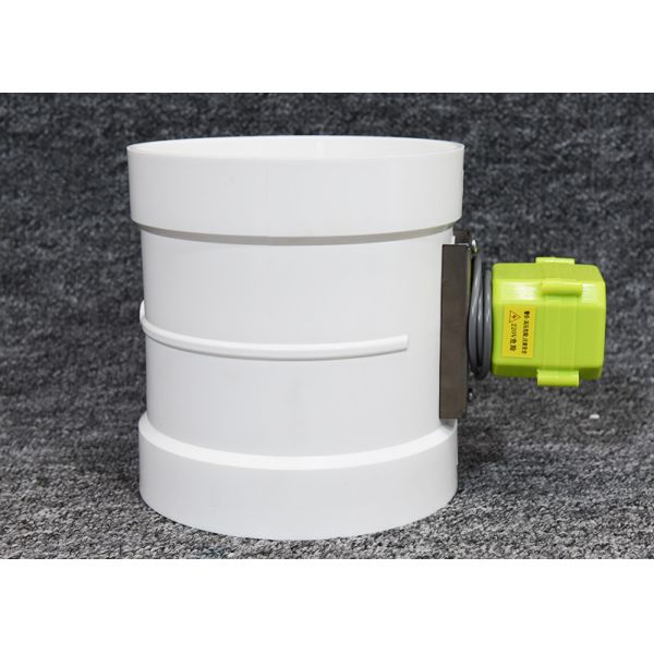 24v Hvac Zone Control Dampers Pvc Motorized With Gasketed Blade Sealing 4nm