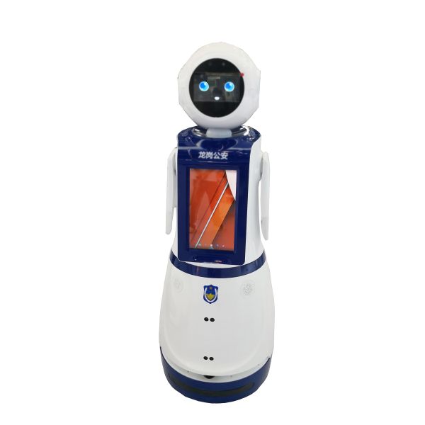 Police Robot Touch Screen Kiosk 4G LTE Enabled For Assisting Regular Work