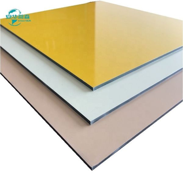2-6mm 8x4 Glossy PE/PVDF Coated ACM ACP Aluminium Composite Panel, ISO9001 Certified