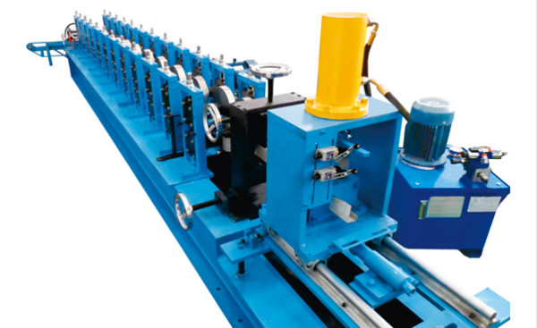 Single Chain Drive 0.7 - 1.2mm Thick Cold Roll Former Shutter Door Bottom