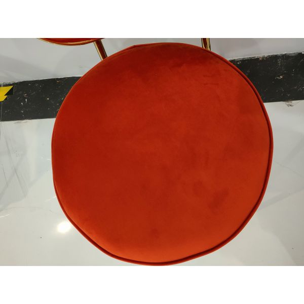 Gilded 48cm 82cm Wrought Iron Dining Room Chairs