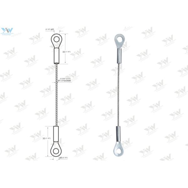 Stainless Steel Wire Rope Sling Eyelet Steel Wire For Suspension Systems