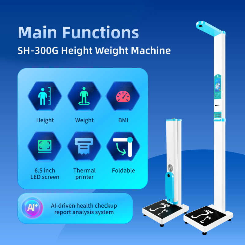SH-300G Medical Weight and Height Scale Ultrasonic Measurement Height and Weight Machine for Healthcare Center Pharmacy