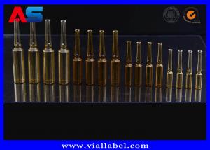 Cheap Sterial Bulk 10ml 1ml 2ml Glass Vials Amber Ampoule Intramuscular Injection Bottle for sale