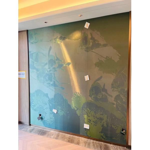 1.8m Width Metallic Wall Covering Stain Resistant For Superior Wall Protection And Design