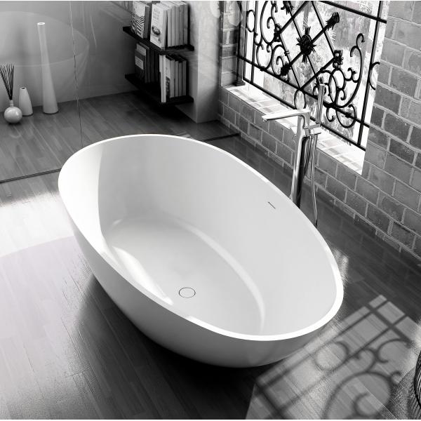 Elegant Look  Free Standing Deep Soaker Tub Non Toxic Eco Friendly