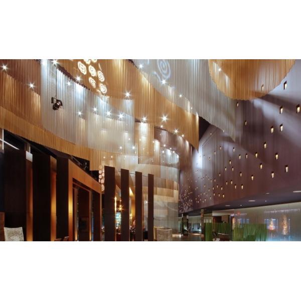Incombustible Woven Metal Mesh Drapery For Window Decoration