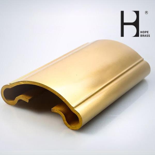 Luxurious Copper Brass Rail Hardware C38000 Alloy Brass Rail Profiles