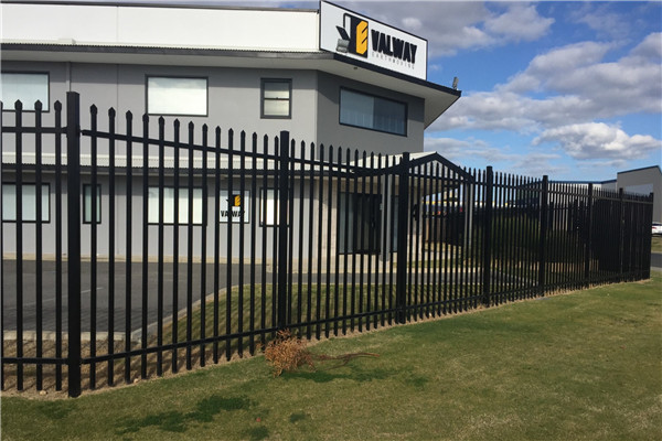 Tubular Steel Garrison Fence Flat Top Design 25MM  2400mm (H) x 2100mm (W)
