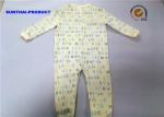 Letter Wording AOP Baby Unisex Coverall 100% Cotton Long Sleeve Snap Closure