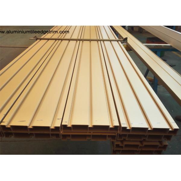 Elegant Ti Gold Aluminium Door Profiles / Heavy Sliding Door Outer Frame Extrusions