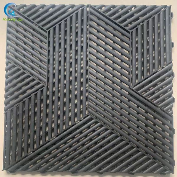100 % New Top PP Garage Floor Tile 400*400*18mm For Garage Transformation