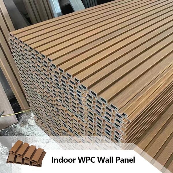 Wpc Wall Panel Interior Decoration Indoor Boards Wood Plastic Composite Wpc Pvc Wall Panels Wpc Fluted Wall Panel Black groove
