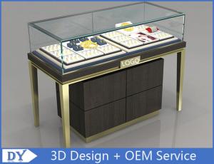 Cheap Custom Jewelry Display Cases With Sliding door / Pull Out Door for sale