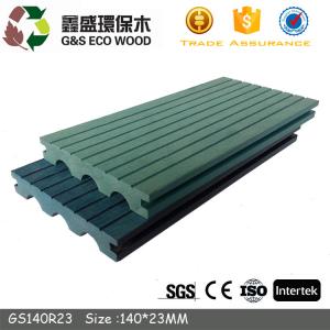 Cheap Olive Green Cracking Prevention Solid Floor Deck Outdoor Anti Slip Wpc Plank Flooring for sale