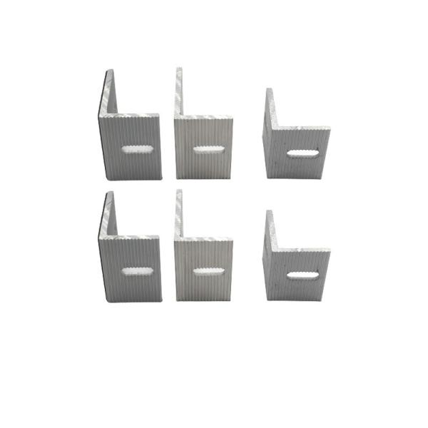 Heavy Duty Silver Metal Corner Brackets Polished Finish Flat Metal Corner Braces