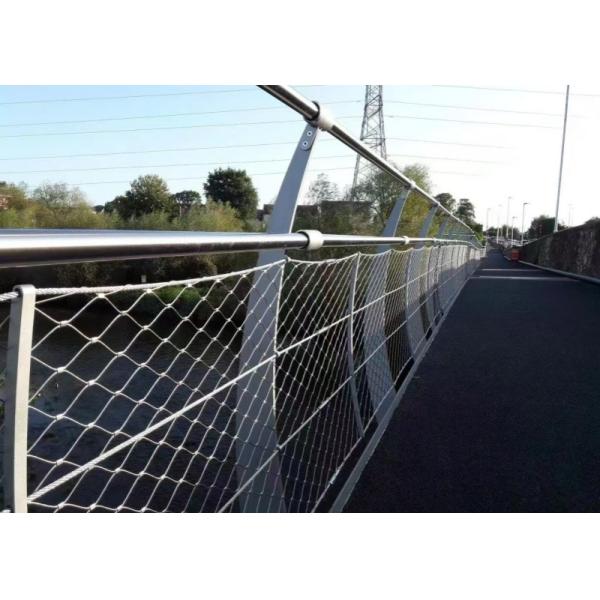 Diamond 304 Stainless Steel Wire Rope Mesh For Railing Systems