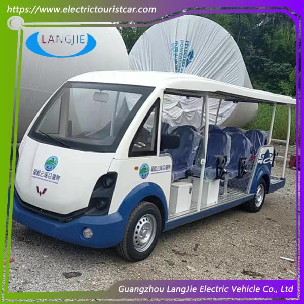 Multi - Purpose Electric Sightseeing Bus 14 Seater Club Car Gas Golf Cart For Hotel