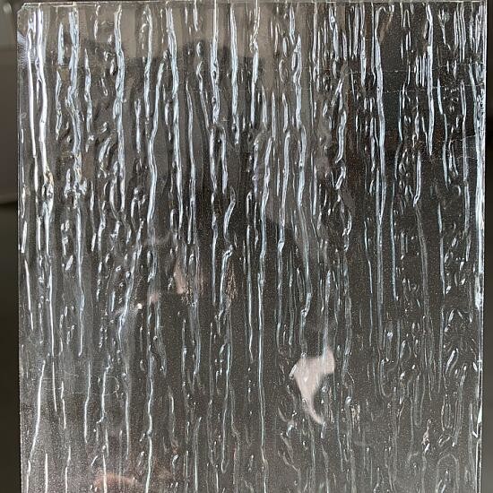 Reeded Fluted Glass Texture Seamless Rain Patterned  0.4mm IGCC