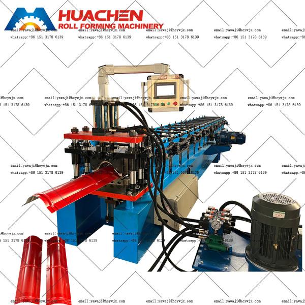 3 Phase 400mm Color Steel Sheet Cap Forming Machine / Roll Form Equipment