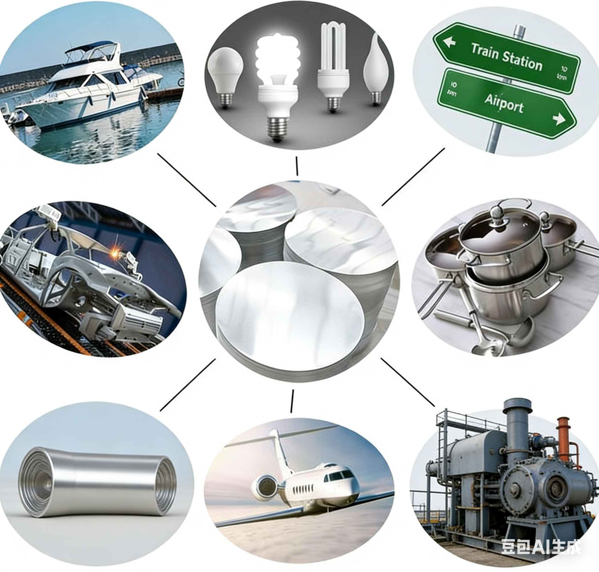 1050, 1060, 3003 Aluminum Discs  Customizable | For LED Heat Sinks, Reflector Substrates & Thermal Management |