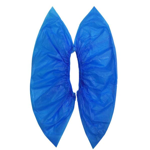 CPE Material Plastic Shoe Covers , Disposable Plastic Foot Covers  Anti Virus Durable