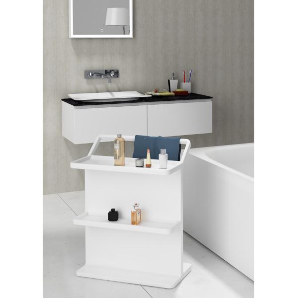 Solid Surface Stone Bathroom Shelf Matte Or Glossy Surface Finishing