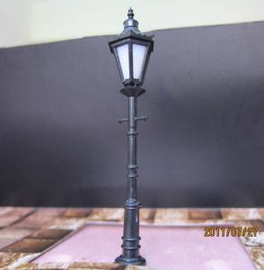Cheap classic courtyard lamp---model lamp pole,HO model train layout pole,1:87 light,classical yard lamppost，copper lamppost for sale