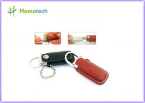 Cheap Yellow Novelty USB Leather USB Flash Disk PC Accessories Key Chain for sale
