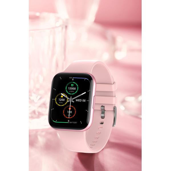 1.69inch Square Screen Smartwatch For Sleep Heart Rate And Exercise Monitoring